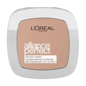 L’Oreal Paris Компактна пудра для обличчя L'Oreal Paris Alliance Perfect, D3 Світло-бежевий золотистий, 9 г