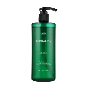 Шампунь проти випадіння волосся для чутливої шкіри голови з трав'яними екстрактами та амінокислотами - La'dor Herbalism Shampoo, 400 мл