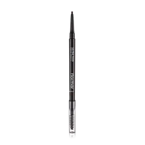 Flormar Ультратонкий олівець для брів Ultra Thin Brow Pencil зі щіточкою, 04 Dark Brown, 0.14 г