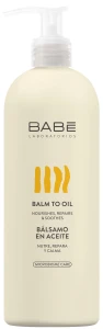 Бальзам-олія для тіла "Емоліент-трансформер" - BABE Laboratorios Balm To Oil, 500 мл