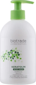 Гель для душу з сечовиною для сухої, чутливої та схильної до алергії шкіри - Biotrade Keratolin Body Wash, 400 мл