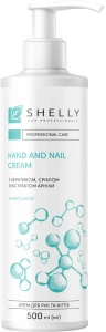 Крем для рук і нігтів з кератином, сріблом і екстрактом арніки - Shelly Hand And Nail Cream, 500 мл