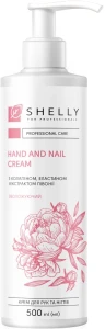 Крем для рук і нігтів з колагеном, еластином і екстрактом півонії - Shelly Professional Care Hand and Nail Cream, 500 мл