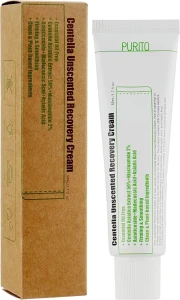 Крем з центелою для чутливої шкіри - PURITO Centella Unscented Recovery Cream, 50 мл