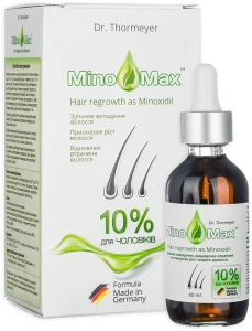 Лосьйон для стимуляції росту та проти випадання волосся для чоловіків 10% - MinoMax 10% Hair Regrowth Lotion, 60 мл