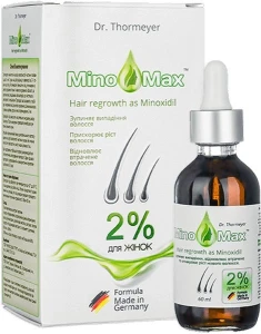 Лосьйон для стимуляції росту та проти випадіння волосся для жінок 2% - MinoMax 2% Hair Regrowth Lotion, 60 мл