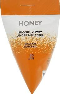 Маска для обличчя МЕД - J:ON Honey Smooth Velvety and Healthy Skin Wash Off Mask Pack, 1 шт