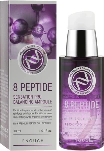 8 Сироватка для обличчя з пептидами - Enough Peptide Sensation Pro Balancing Ampoule, 30 мл