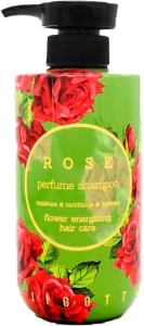 Парфумований шампунь для волосся з трояндою Jigott - Jigott Rose Perfume Shampoo, 500 мл