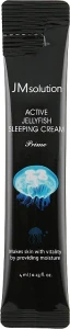 Нічний крем для обличчя з екстрактом медузи - JMsolution Active Jellyfish Sleeping Cream, пробник, 4мл