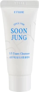 Слабокислотна пінка для вмивання - Etude House Soonjung 5.5 Foam Cleanser, мініатюра, 20 мл