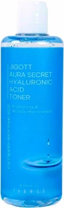 Глибокопроникаючий тонер з гіалуроновою кислотою - Jigott Aura Secret Hyaluronic Acid Toner, 300 мл