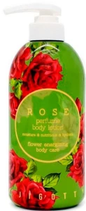 Парфумований лосьйон для тіла з трояндою - Jigott Rose Perfume Body Lotion, 500 мл