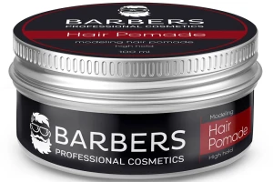 Помада для волосся, сильна фіксація - Barbers Modeling Hair Pomade High Hold, 100 мл