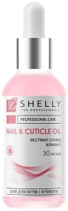 Олія для нігтів та кутикули з екстрактом суниці та вітаміном Е - Shelly Professional Nail & Cuticle Oil, 30 мл