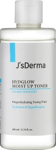 Увлажняющий тонер с гиалуроновой кислотой и березовым соком - J'sDerma Hydglow Moist Up Toner, 200 мл