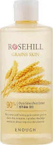Омолоджуючий тонер для обличчя з екстрактами рису та центели азіатської - Enough Rosehill Grains Skin 90%, 300 мл