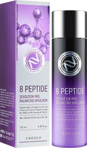 Антивікова емульсія для обличчя з пептидами - Enough 8 Peptide Sensation Pro Balancing Emulsion, 130мл