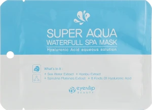 Зволожуюча маска для обличчя - Eyenlip Super Aqua Waterfull Spa Mask, 25 мл, 1 шт
