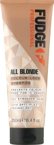 Шампунь для світлого волосся - Fudge Professional All Blonde Colour Lock Shampoo, 250 мл