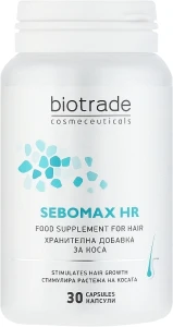 Вітамінно-мінеральний комплекс проти випадання волосся з біотином, цинком та селеном - Biotrade Sebomax HR Food Supplement For Hair, 30 шт