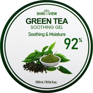 Зволожуючий гель для шкіри із зеленим чаєм - Shinsiaview Green Tea Soothing Gel 92%, 300 мл