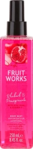 Спрей для тіла "Ревень та гранат" - Grace Cole Fruit Works Rhubarb & Pomegranate Body Mist, 250 мл