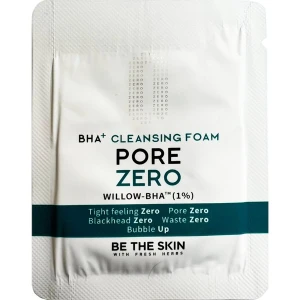 Очищаюча пінка для обличчя - Be The Skin BHA+ Pore Zero Cleansing Foam, пробник, 1 мл