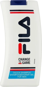 Шампунь-гель для душу чоловічий - FILA Change The Game For Men Shampoo & Shower Gel, 300 мл