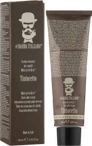 Barba Italiana Крем-фарба для волосся для чоловіків Tintoretto Multi Level Grey