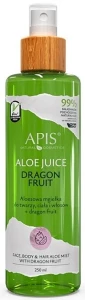APIS Professional Спрей для обличчя, тіла й волосся Face, Body & Hair Aloe Mist With Dragon Fruit