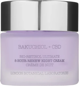 London Botanical Laboratories Крем для обличчя нічний Bakuchiol + CBD Bio-Retinol Ultimate 8-Hour Renew Night Cream
