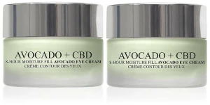 London Botanical Laboratories Набір Avocado + CBD 8-Hour Moisture Fill Eye Cream (cr/15ml + cr/15ml)