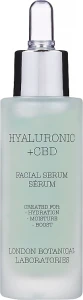 London Botanical Laboratories Сироватка для обличчя Hyaluronic Acid+CBD Moisture Surge Serum
