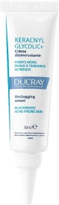 Ducray Очищувальний крем від чорних цяток Keracnyl Glycolic + Unclogging Cream