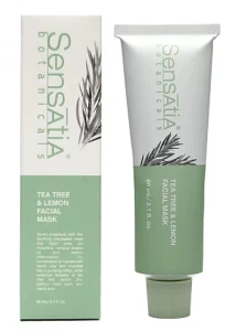 Sensatia Botanicals Маска для обличчя "Чайне дерево та лимон" Tea Tree & Lemon Facial Mask