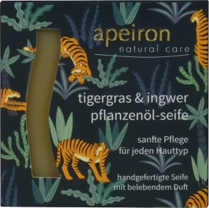 Apeiron Мило з рослинною олією "Тигрова трава та імбир" Plant Oil Soap Tiger Grass & Ginger