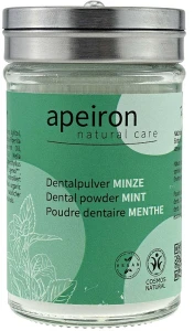 Apeiron Зубна паста в порошку "М'ята", без фтору Dental Powder Mint