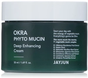 JayJun Інтенсивний крем для обличчя Okra Phyto Mucin Deep Enhancing Cream