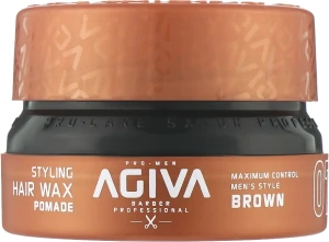 Agiva Воскова помада для укладання волосся Styling Hair Wax Pomade Brown 07