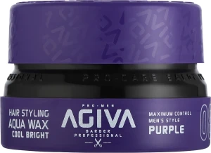 Agiva Віск для укладання волосся Styling Hair Aqua Wax Cool Bright Purple 08