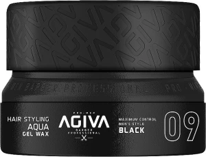 Agiva Гель-віск для укладання волосся Styling Hair Aqua Gel Wax Black 09