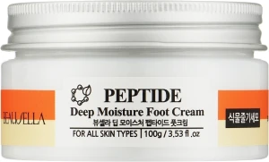 Beausella Глибоко зволожувальний крем для ніг та ліктів з пептидом Peptide Deep Moisture Foot Cream