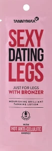Tannymaxx Крем для засмаги ніг з кофеїном, тиразином і бронзантами Sexy Dating Legs Brilliant Bronzer (пробник)