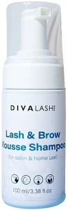 Divalashpro Пінка для очищення вій і брів Lash & Brow Mousse Shampoo