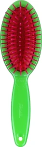 Janeke Овальна щітка для волосся, пневматична, маленька, зелена Small Oval Pneumatic Hair Brush