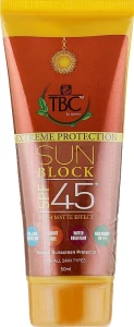 TBC Захисний засіб від сонця з матуючим ефектом Extreme Protection Sun Block With Matte Effect SPF45