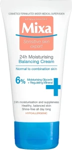 Mixa Зволожуючий крем для нормальної та комбінованої шкіри обличчя Sensitive Skin Expert 24 HR Moisturising Cream