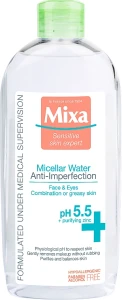 Mixa Міцелярна вода для жирної та комбінованої шкіри Sensitive Skin Expert Micellar Water