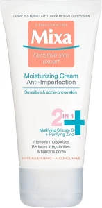 Mixa Зволожуючий крем з цинком для шкіри, схильної до недоліків Sensitive Skin Expert 2in1 Cream